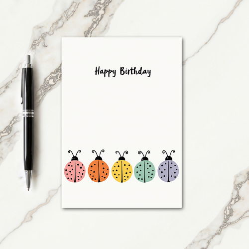 Sweet Hand Lettered Birthday Card