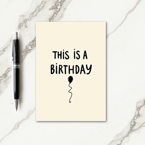Sweet Handwritten Birthday Card