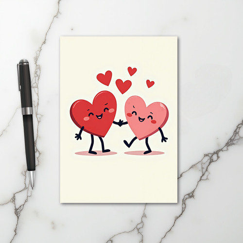 Sweet Happy Hearts Love Card