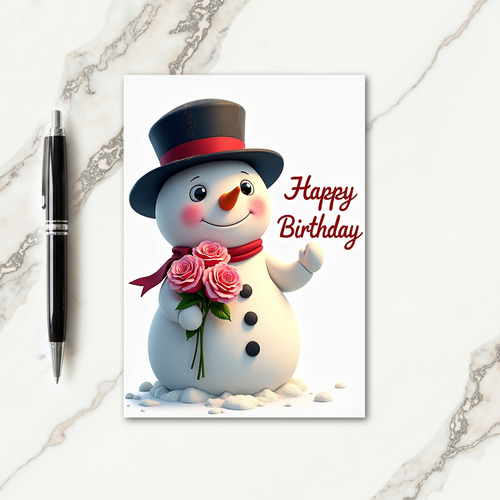 Sweet Hat Figure Birthday Card