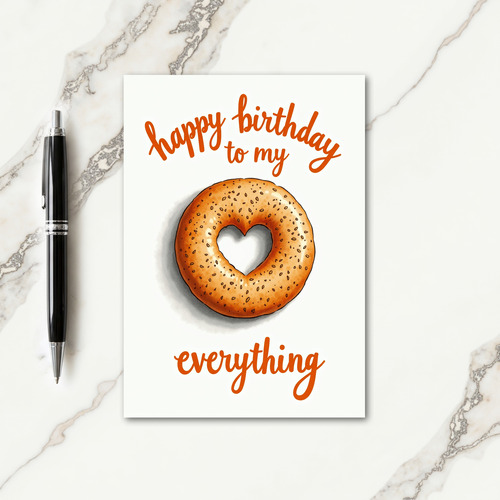 Sweet Heart Bread Birthday Card
