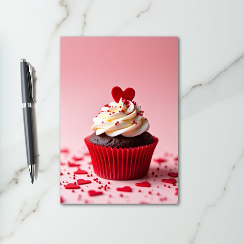 Sweet Heart Cupcake Card
