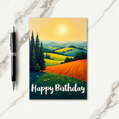 Sweet Hills Birthday Card