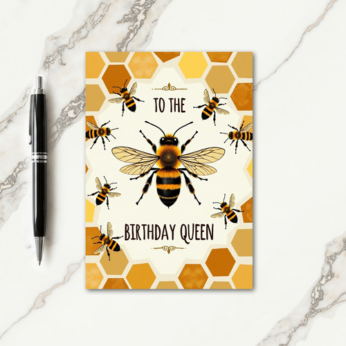 Sweet Honeycomb Bee Card