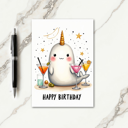 Sweet Horned Birthday Card