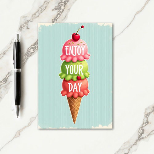 Sweet Ice Cream Birthday Card