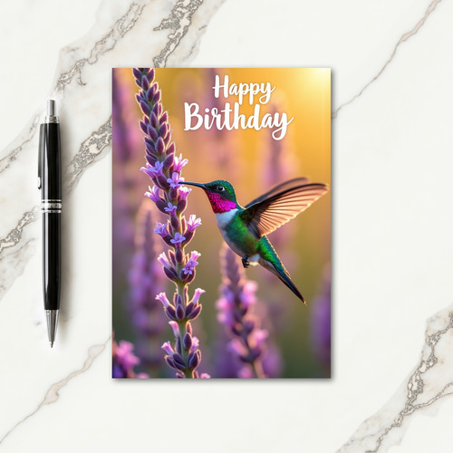 Sweet Jewel Bird Birthday Card
