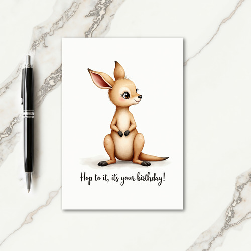 Sweet Joey Watercolor Card