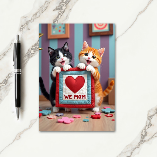 Sweet Kitten Mom Card