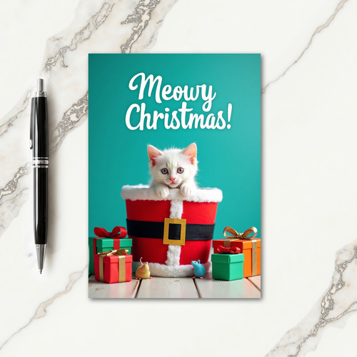Sweet Kittens Festive Box Card