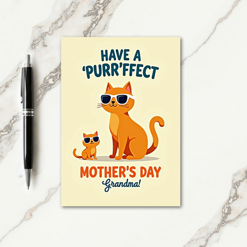 Sweet Kitty Mothers Day Card