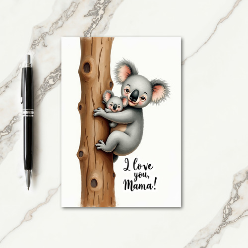 Sweet Koala Mothers Day Card