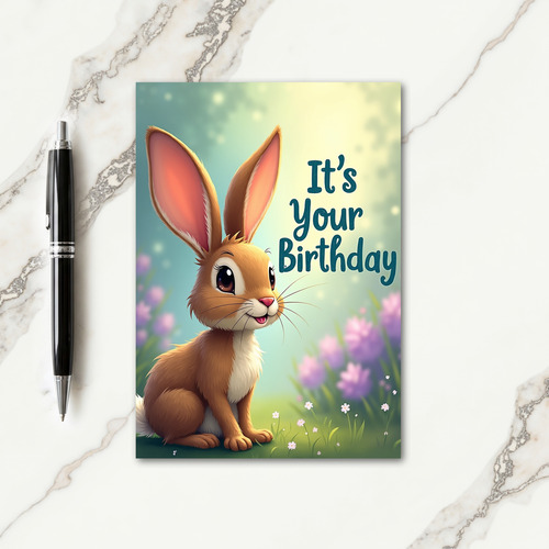 Sweet Lagomorph Birthday Card