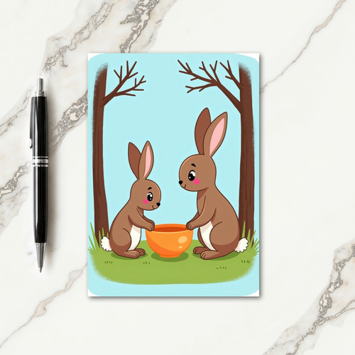Sweet Lagomorph Friends Card