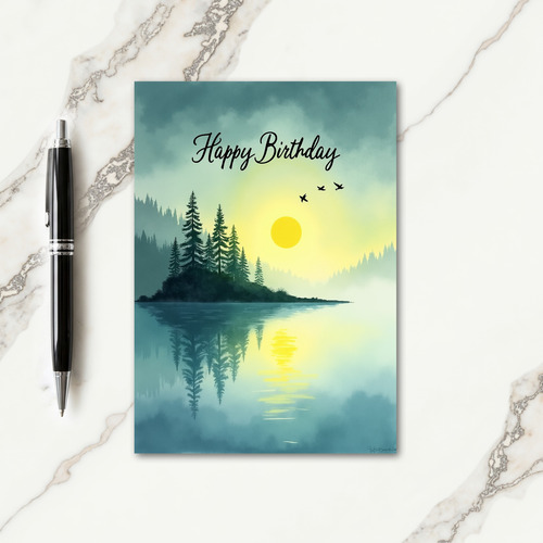 Sweet Lake Scene Card