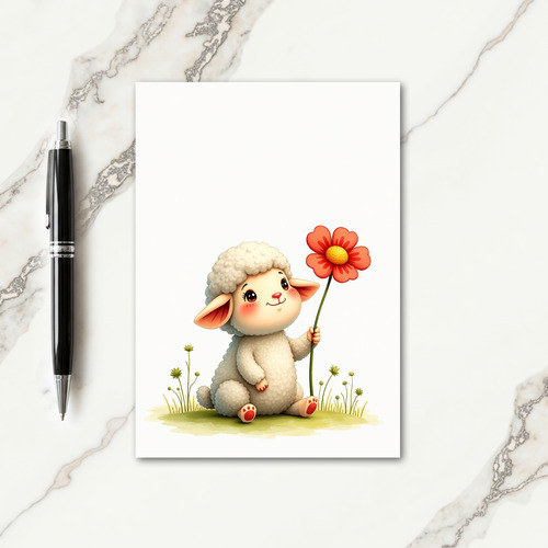 Sweet Lamb Birthday Card