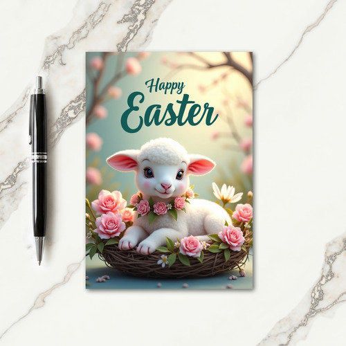 Sweet Lamb Easter Greeting Card