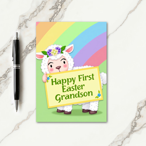 Sweet Lamb Milestone Card