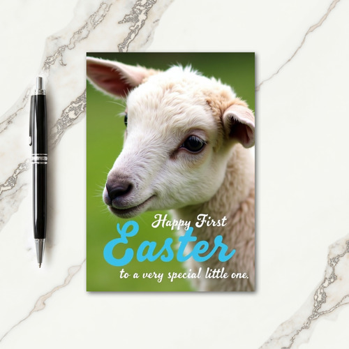 Sweet Lamb New Baby Card