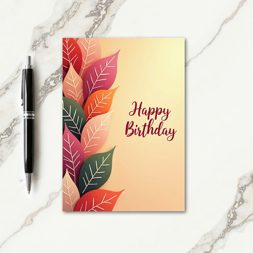 Sweet Leafy Birthday Card
