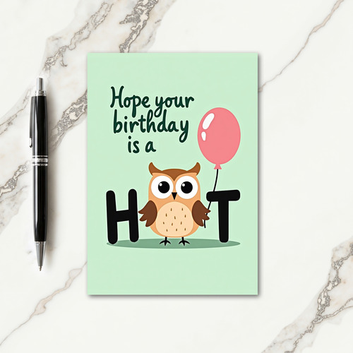 Sweet Letter Bird Birthday Card