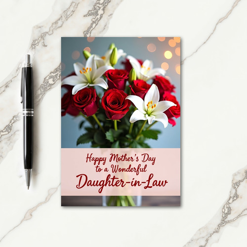 Sweet Lilies Mothers Day Card