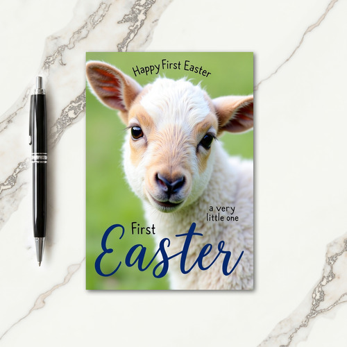 Sweet Little Lamb Photo Card