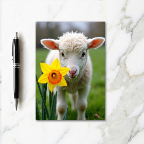 Sweet Little Lamb Springtime Card