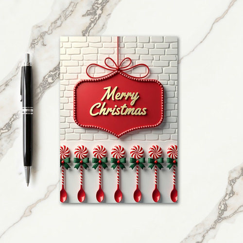 Sweet Lollipop Christmas Card