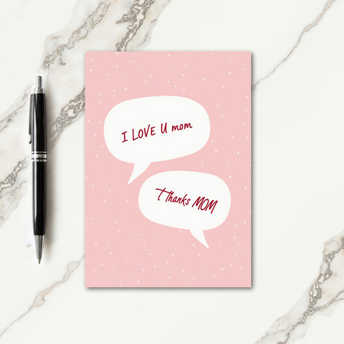 Sweet Love You Mom Card