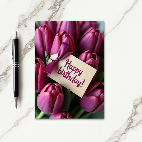 Sweet Magenta Blossoms Card