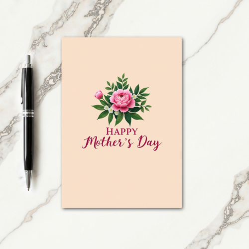 Sweet Magenta Mothers Day Card