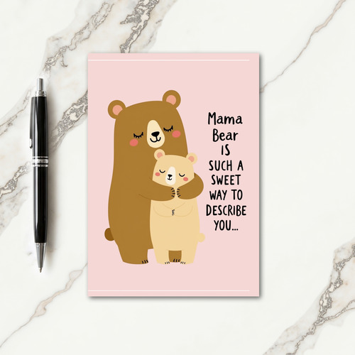 Sweet Mama Bear Love Card