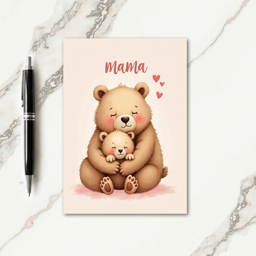 Sweet Mama Bear Mothers Day Card