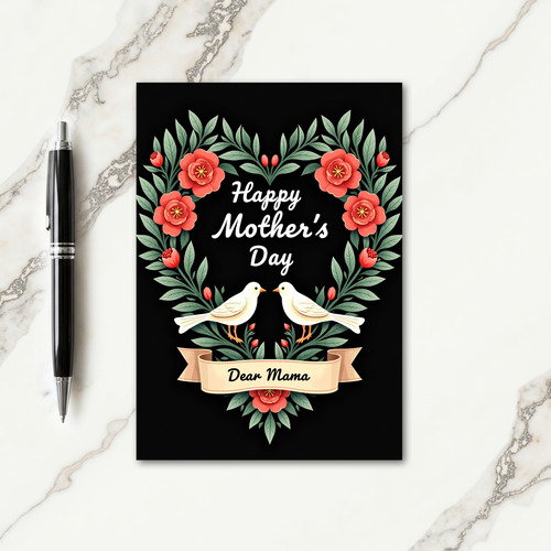 Sweet Mama Birds Mothers Day Card