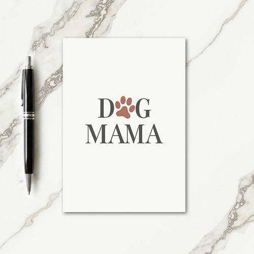 Sweet Mamas Day Paw Print Card