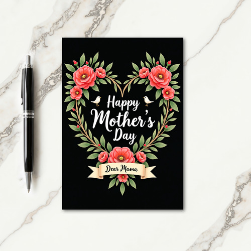 Sweet Mamas Day Wreath Card