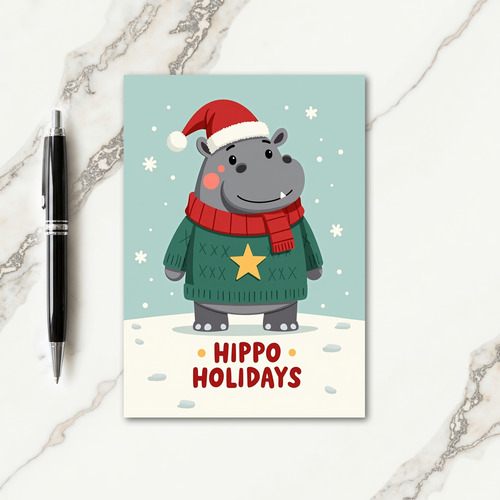 Sweet Mammal Christmas Card