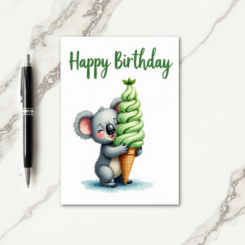 Sweet Marsupial Birthday Card