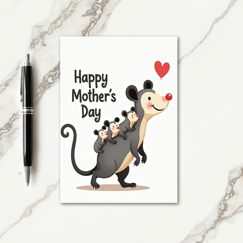 Sweet Marsupial Mothers Day Card
