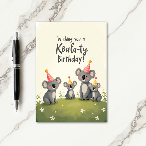 Sweet Marsupial Party Card
