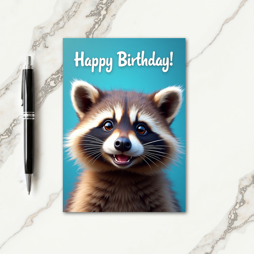 Sweet Masked Animal Card