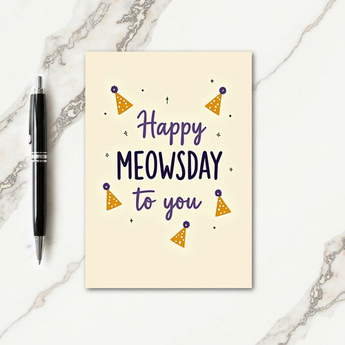 Sweet Meowsday Celebration Card