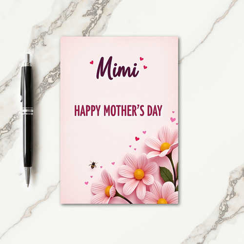 Sweet Mimis Mothers Day Floral Card