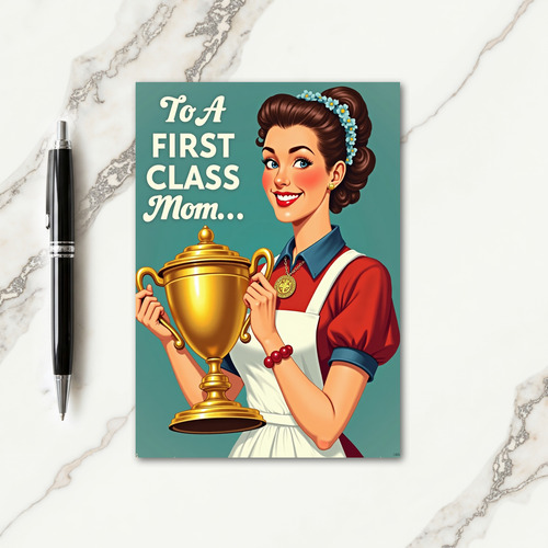 Sweet Mom Azure Blossom Card