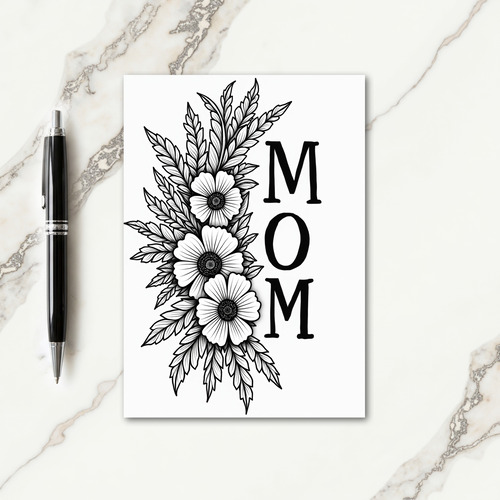 Sweet Mom Botanical Art Card