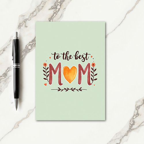 Sweet Mom Floral Branch Card