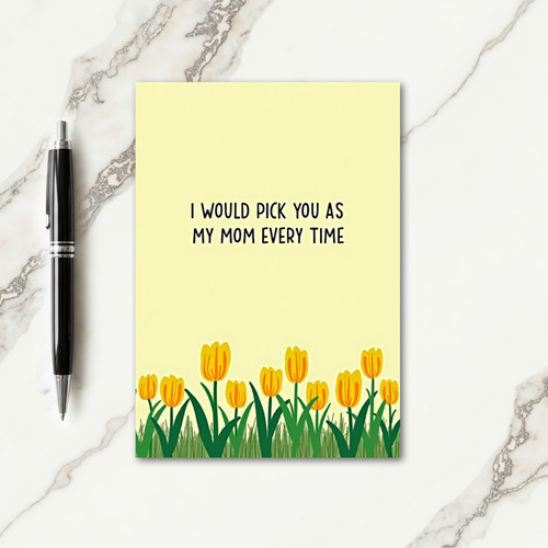 Sweet Mom Floral Pick Card