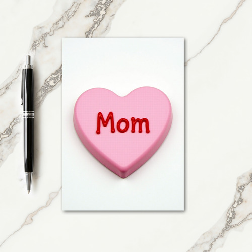 Sweet Mom Heart Illustration Card