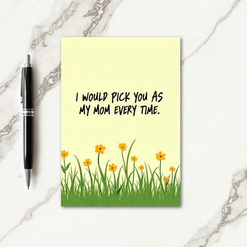 Sweet Mom Meadow Illustration Card